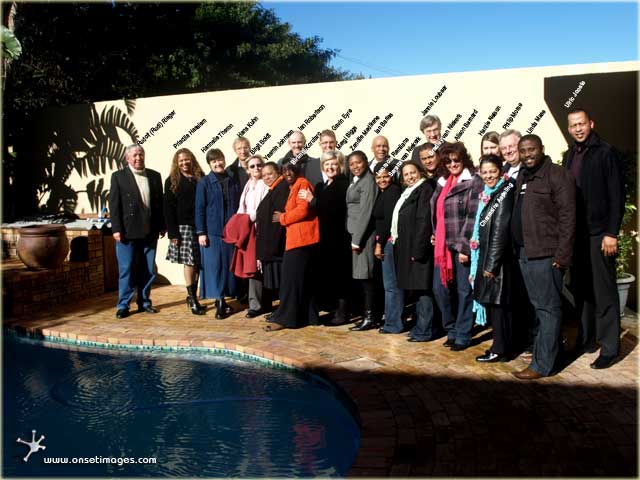Mentees, mentors and organizers at the function